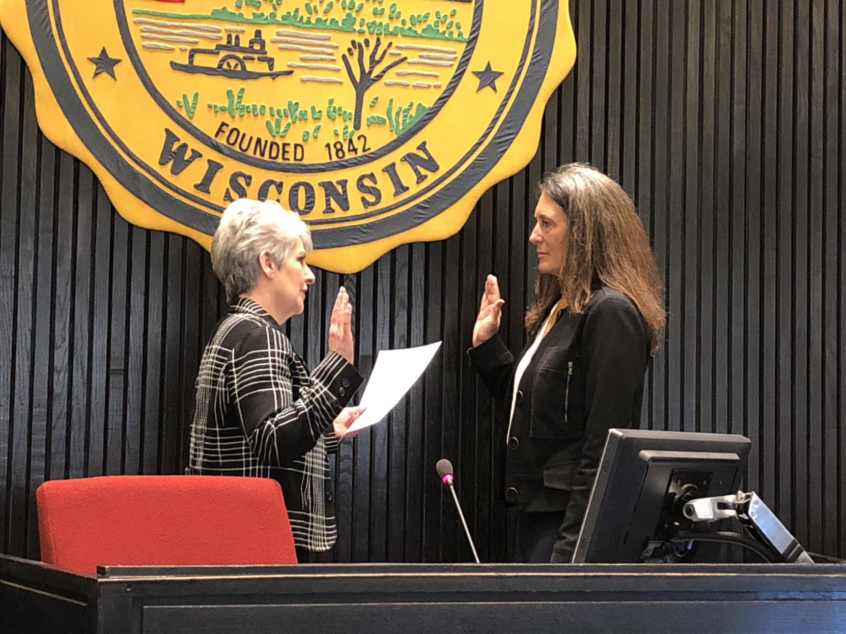 Kahlow swearing in